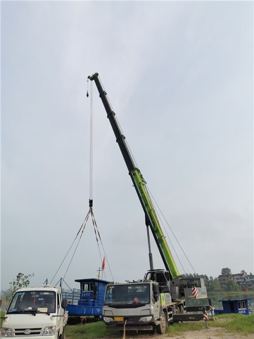 资兴市桥梁建设吊装案例